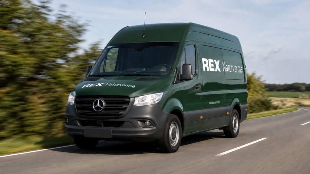 Rex naturvarme bil på vej til varmepumpe opgave
